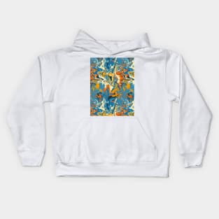 Recess on the Playground Marble - Digital Paint Spill Kids Hoodie